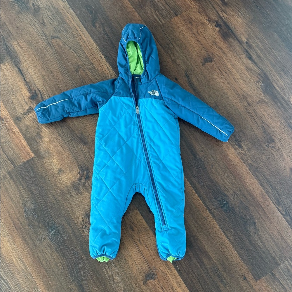 The North Face Blue Insulated Snow Suit 18-24 Months